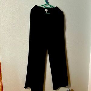 Black wide leg pants